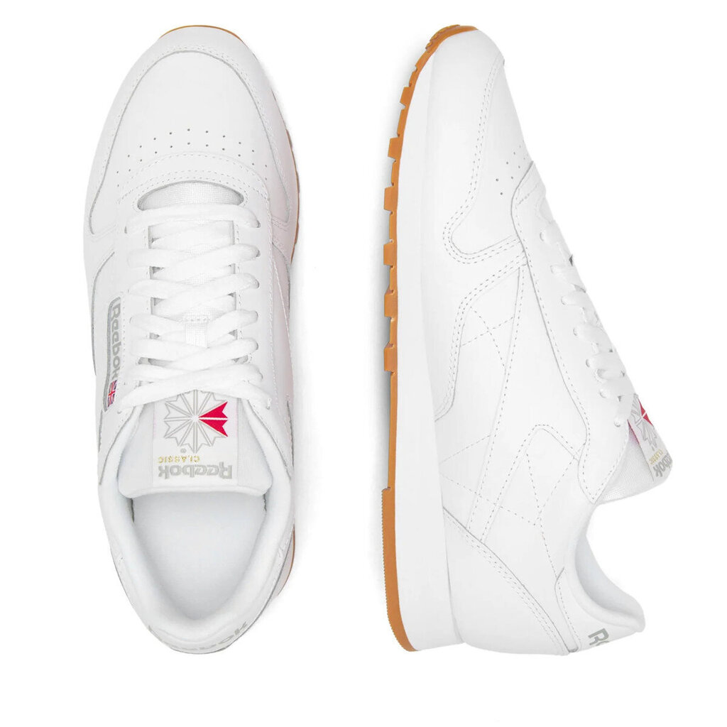 Classic leather reebok 100008491 vīriešiem balta meestele valge 100008491 hind ja info | Spordi- ja vabaajajalatsid meestele | kaup24.ee