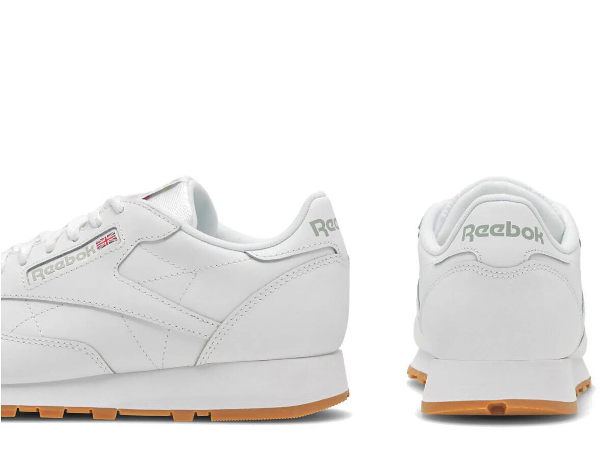 Classic leather reebok 100008491 vīriešiem balta meestele valge 100008491 hind ja info | Spordi- ja vabaajajalatsid meestele | kaup24.ee