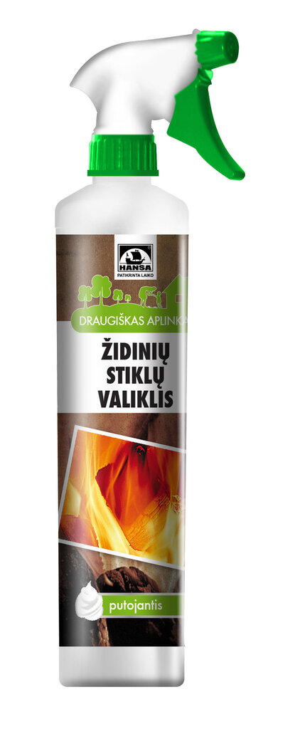 Kamin klaasipuhastusvahend (keskkonnasõbralik), 500 ml цена и информация | Tarvikud kaminatele ja ahjudele | kaup24.ee