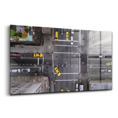 Karastatud klaasist pilt Manhattani süda 5th Avenue NYC, 100x50 cm цена и информация | Картины, живопись | kaup24.ee