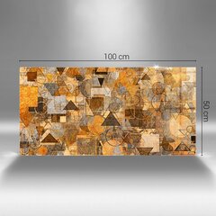 Karastatud klaasist pilt Geomeetrilised kujundid, 100x50 cm hind ja info | Seinapildid | kaup24.ee