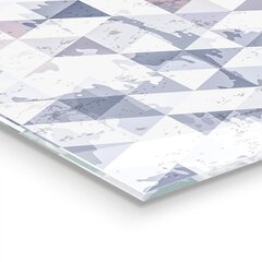 Karastatud klaasist pilt Geomeetriline muster kolmnurkadega, 100x50 cm цена и информация | Картины, живопись | kaup24.ee
