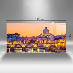 Karastatud klaasist pilt Katedraal St. Peetrus Roomas, 100x50 cm hind ja info | Seinapildid | kaup24.ee