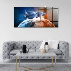 Kosmoselaev planeedi taustal, 100x50 cm цена и информация | Картины, живопись | kaup24.ee