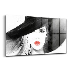 Naine musta mütsiga, 100x50 cm цена и информация | Картины, живопись | kaup24.ee