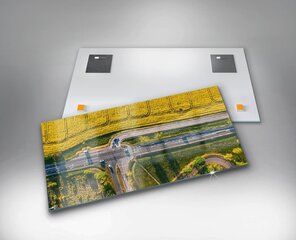 Väljad droonilt Poznańis, 100x50 cm hind ja info | Seinapildid | kaup24.ee