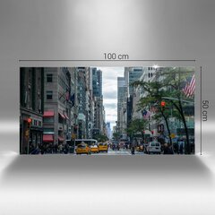 Tänavatakso New Yorgis, 100x50 cm hind ja info | Seinapildid | kaup24.ee