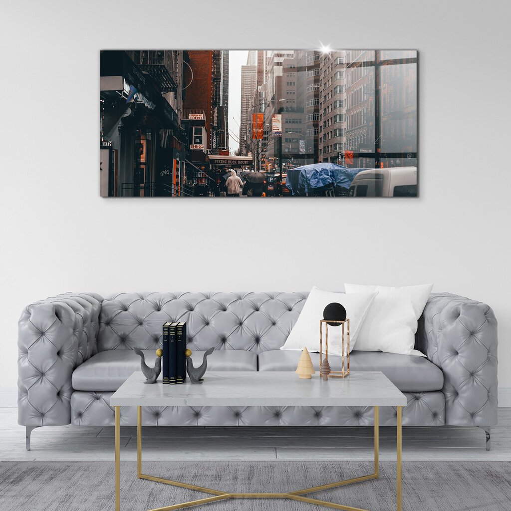 New Yorgi linnatänavad ja inimesed, 100x50 cm цена и информация | Seinapildid | kaup24.ee