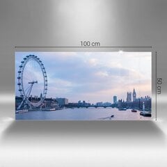 London Eye linna panoraam, 100x50 cm цена и информация | Картины, живопись | kaup24.ee