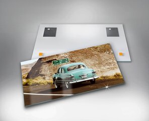 Türkiissinine Volkswagen Beetle, 100x50 cm цена и информация | Картины, живопись | kaup24.ee