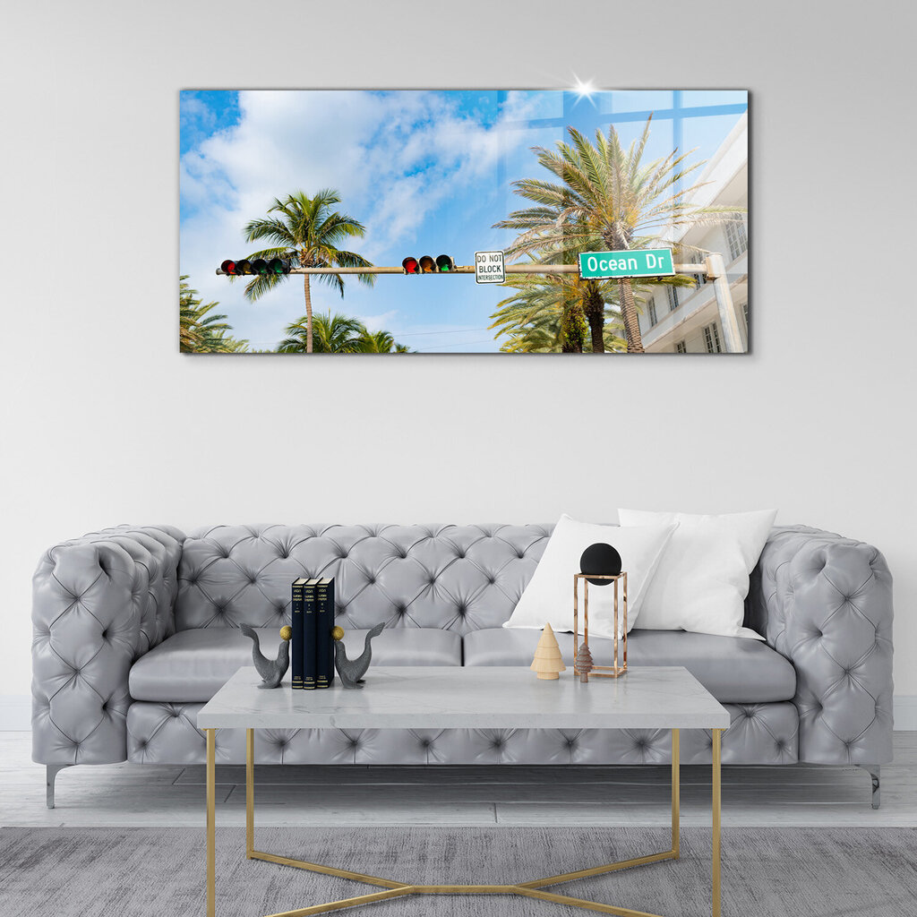 Ocean Drive'i maastik, 100x50 cm hind ja info | Seinapildid | kaup24.ee