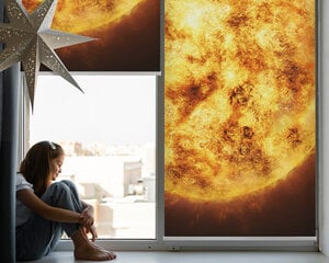 Sisemine ruloo, mis laseb valgust läbi, Kollane võrk, 120x240 cm цена и информация | Рулонные шторы | kaup24.ee