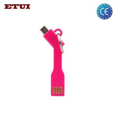 Etui USB Кабель - брелок на Micro USB соединение Универсальный Розовый цена и информация | Кабели для телефонов | kaup24.ee