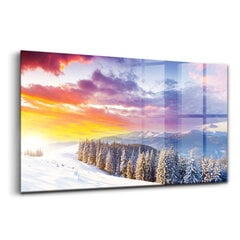 Talvine mägimaastik, 140x70 cm цена и информация | Картины, живопись | kaup24.ee