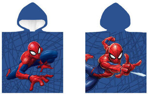 Lasterätik Spiderman Hero Poncho 50x100 cm hind ja info | Rätikud, saunalinad | kaup24.ee