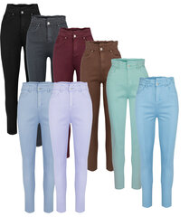 Mugavad elastsed püksid, SKINNY FIT JEANS, värviline ROSE hind ja info | Naiste püksid | kaup24.ee