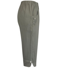 Удобные, эластичные брюки длиной 3/4 на резинке больших размеров DORIS. цена и информация | Женские брюки | kaup24.ee