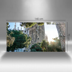 Sagrada Familia Barcelona park, 140x70 cm hind ja info | Seinapildid | kaup24.ee