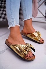 Женские шлепанцы Wendy Flip Flops Gold 38 JJG20-04 38 цена и информация | Шлепанцы, тапочки для женщин | kaup24.ee