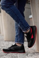 Спортивные туфли черно-красные Norini 41 YB1755-6 RED 41 цена и информация | Кроссовки для мужчин | kaup24.ee