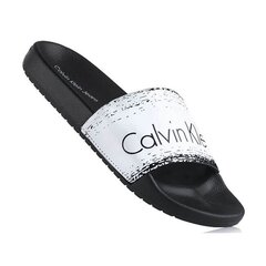 Мужские шлепанцы Calvin Klein Hertiage Black MJ 4023-661 цена и информация | Мужские шлепанцы, босоножки | kaup24.ee