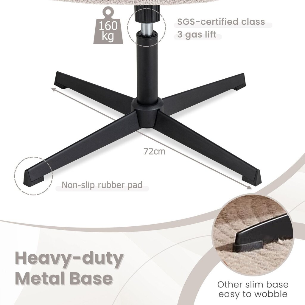 Kontoritool Costway, hall hind ja info | Kontoritoolid | kaup24.ee