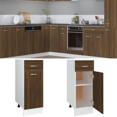 vidaXL alumine köögikapp sahtliga, pruun tamm, 30 x 46 x 81,5 cm hind ja info | Köögikapid | kaup24.ee