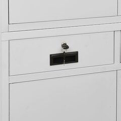 vidaXL kontorikapp, helehall, 90 x 40 x 180 cm, teras hind ja info | Elutoa väikesed kapid | kaup24.ee