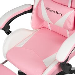 Игровое кресло Kruger & Matz Warrior GX-150 White and Pink цена и информация | Офисные кресла | kaup24.ee