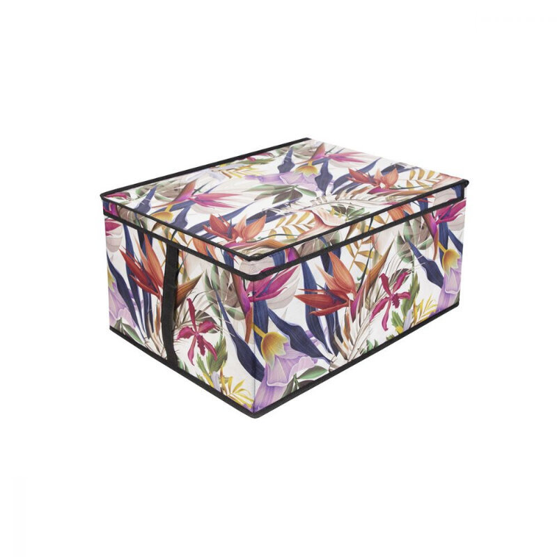 Kokkupandav kast L suurus 50x40x25cm Floral Beauty hind ja info | Hoiukastid ja -korvid | kaup24.ee