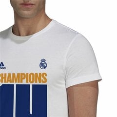 Спортивная футболка с коротким рукавом, мужская Adidas Real Madrid Champions 2022 цена и информация | Мужская спортивная одежда | kaup24.ee