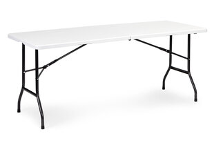 Modernhome Catering table 180cm + 2 benches white banquet set hind ja info | Aiamööbli komplektid | kaup24.ee