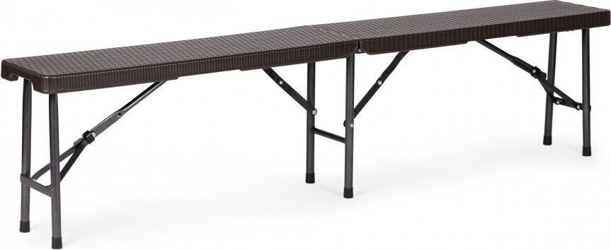 Modernhome Catering table 180cm + 2 benches Rattan banquet set цена и информация | Aiamööbli komplektid | kaup24.ee