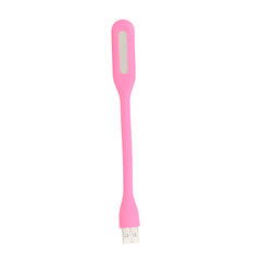 Mini LED Lamp Silicone USB Pink hind ja info | Laualambid | kaup24.ee