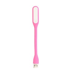 Mini LED Lamp Silicone USB Pink hind ja info | Laualambid | kaup24.ee