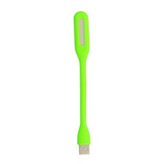 Mini LED Lamp Silicone USB Green цена и информация | Настольные лампы | kaup24.ee