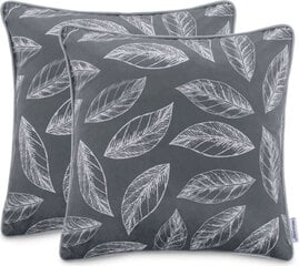 Ameliahome CUS/AH/VELVET/CALM/CHARCOAL/PIPING/45X45*2 цена и информация | Декоративные подушки и наволочки | kaup24.ee