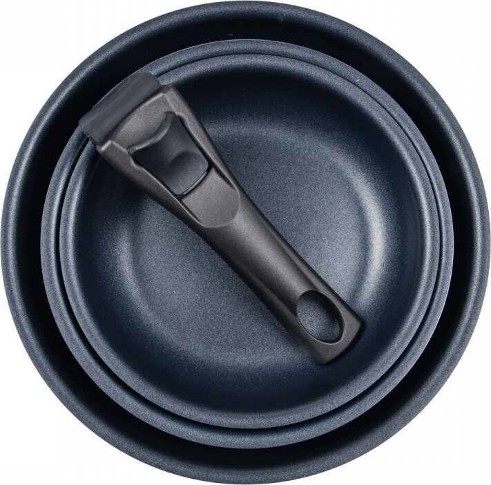 Bergner Set of pans Bergner Click & Cook Black Aluminium (3 Pieces) hind ja info | Pannid | kaup24.ee