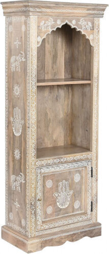 Dkd Home Decor Bookshop DKD Home Decor Natural Blue White Multicolour Mango wood MDF Wood 61 x 30 x 152 cm цена и информация | Riiulid | kaup24.ee