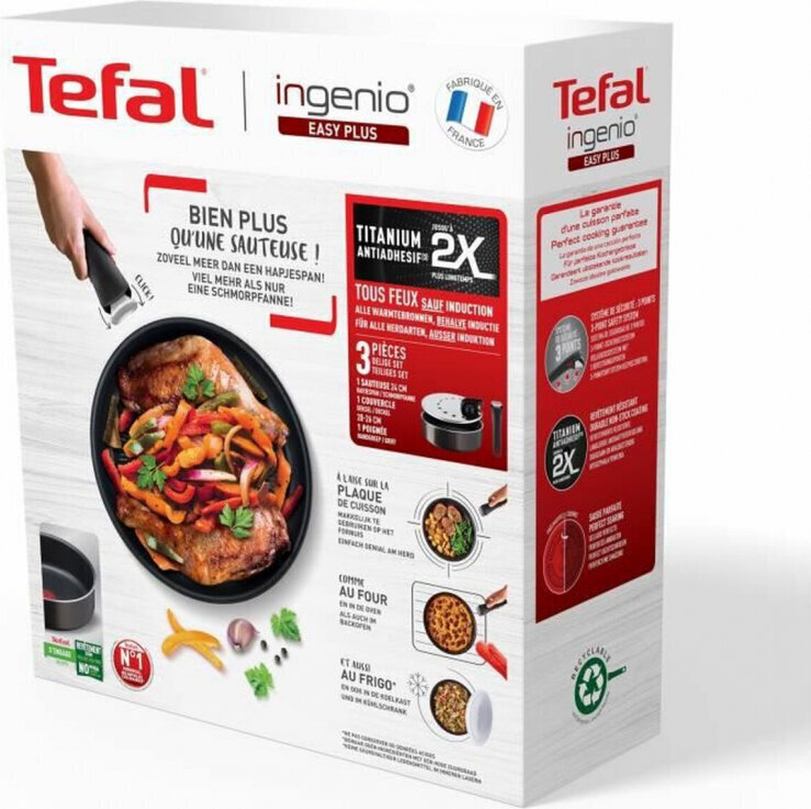 Tefal Pan Tefal Ingenio Aluminium 3 Pieces hind ja info | Pannid | kaup24.ee