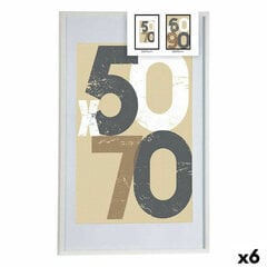 Gift Decor Photo frame 62,5 x 2,5 x 92,5 cm White Plastic MDF Wood (6 Units) hind ja info | Pildiraamid | kaup24.ee