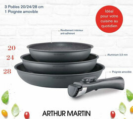 Arthur Martin ƒe agbatsɔkeke, 4 pcs. цена и информация | Cковородки | kaup24.ee