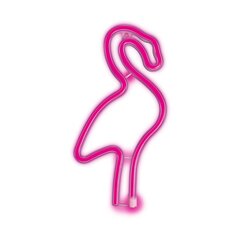 Neon LED Light Flamingo pink Bat + USB FLNE18 Forever Light цена и информация | Люстры | kaup24.ee