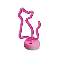 Neon LED on a stand CAT pink FSNE02 Forever Light цена и информация | Люстры | kaup24.ee