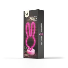 Neon LED on a stand RABBIT pink FSNE04 Forever Light цена и информация | Люстры | kaup24.ee