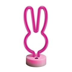 Neon LED on a stand RABBIT pink FSNE04 Forever Light цена и информация | Люстры | kaup24.ee