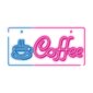 Neon PLEXI LED COFFEE pink blue NNE11 Neolia hind ja info | Rippvalgustid | kaup24.ee