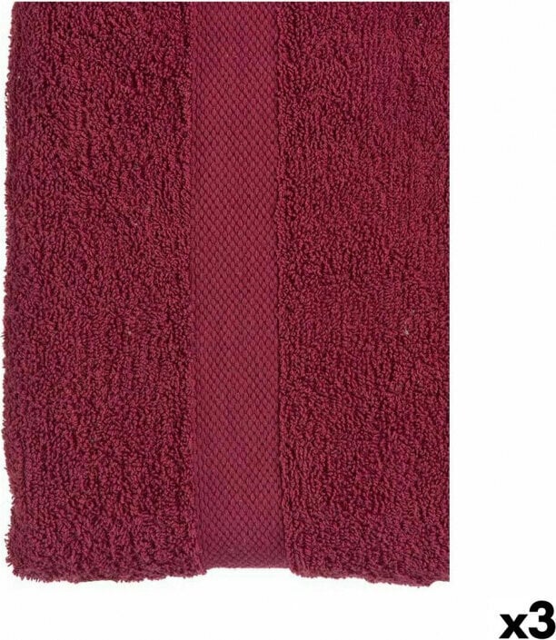 Berilo Bath towel Maroon 90 x 0,5 x 150 cm (3 Units) hind ja info | Rätikud, saunalinad | kaup24.ee