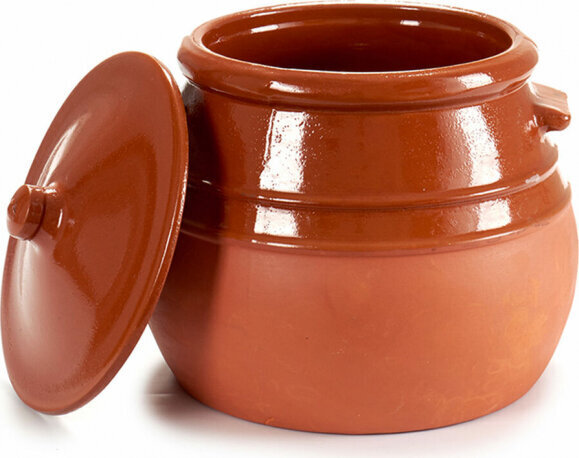 La Dehesa Casserole with Lid Baked clay 3,5 L 23 x 22 x 23 cm (4 Units) hind ja info | Ahjuvormid ja küpsetustarvikud | kaup24.ee