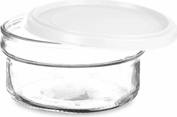 Vivalto Round Lunch Box with Lid White Plastic 415 ml 12 x 6 x 12 cm (24 Units) цена и информация | Toidu säilitusnõud | kaup24.ee